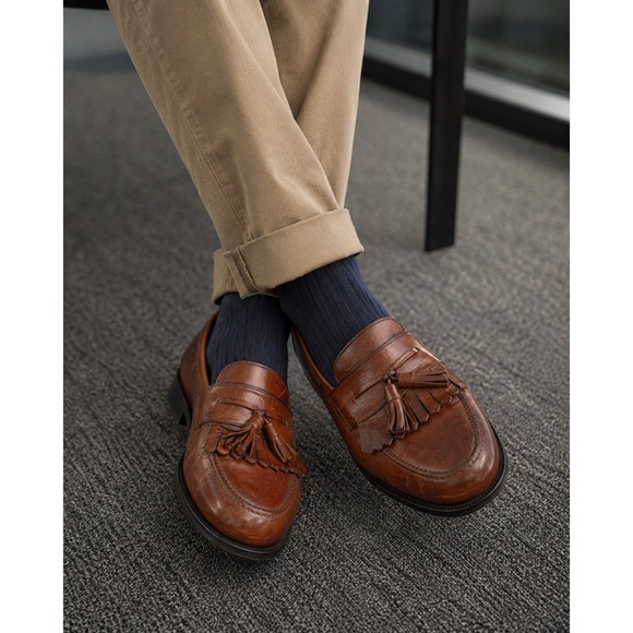 Mezlan Other - Mezlan Santander Cognac Brown Tassel Loafers Made in Spain Men's Shoes Size 9 W